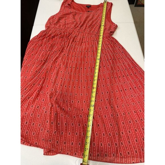 NEW! Torrid Dress 3 Plus Red Tank Sleeveless A Line 3X 22-24 Summer Preppy Date - Picture 7 of 9